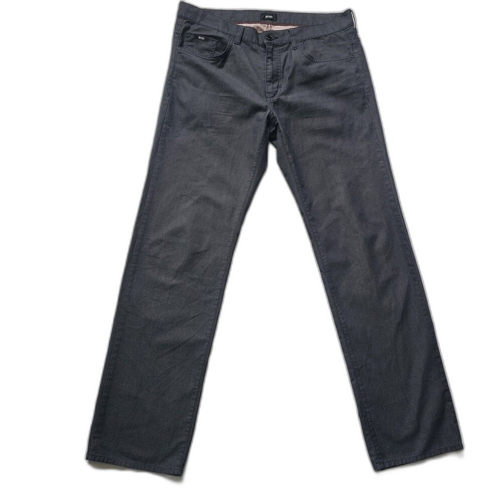 Hugo Boss Men’s Gray Casual Pants 36x34 Straight Leg Regular Fit 5 Pocket